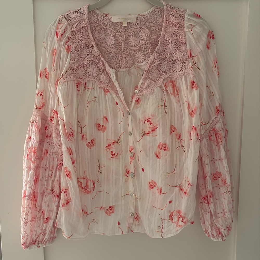 Love shack fancy blouse